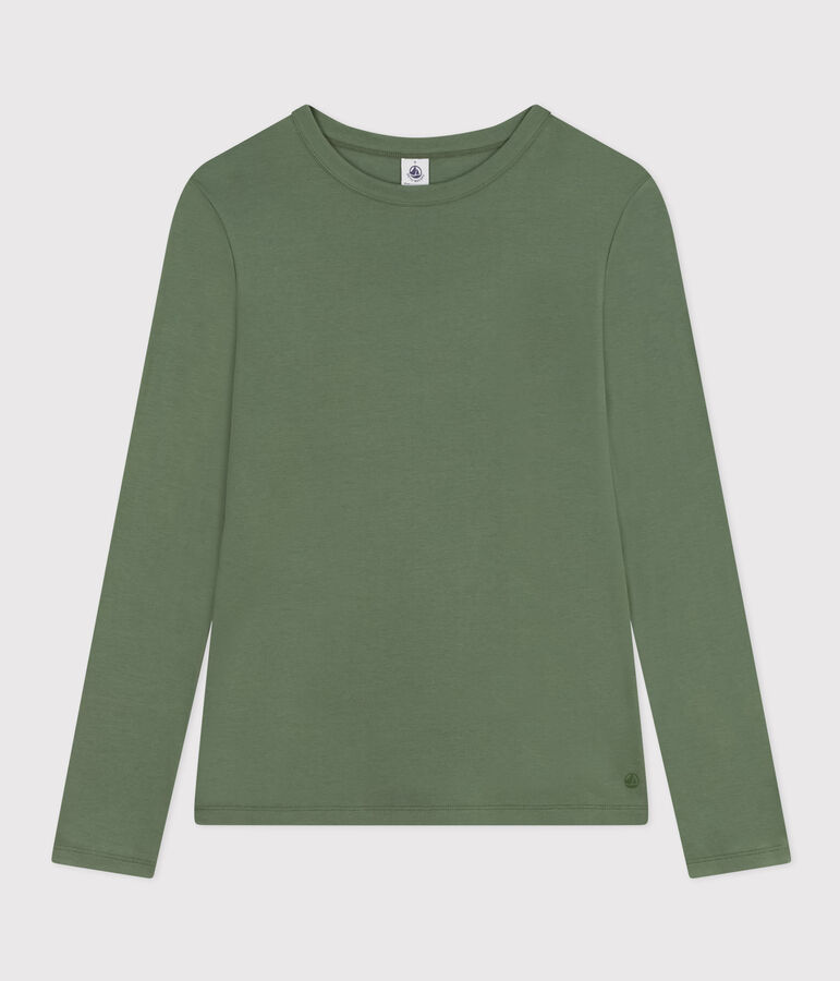 Camiseta L'ICONIQUE de algod&oacute;n con cuello redondo para mujer verde