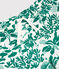 Bañador reciclado estampado para niño blanco MARSHMALLOW/verde GAZON