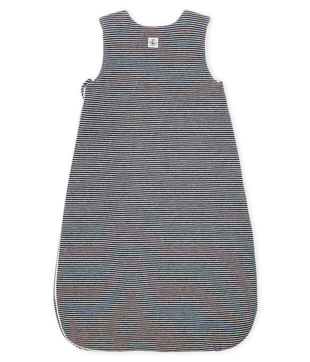 Saco de terciopelo para beb&eacute; azul/blanco