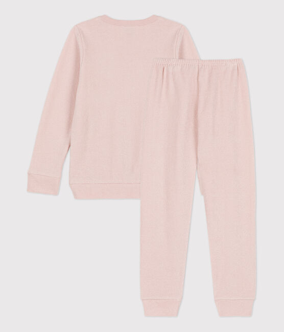 Pijama de rizo afelpado para niño/niña rosa SALINE