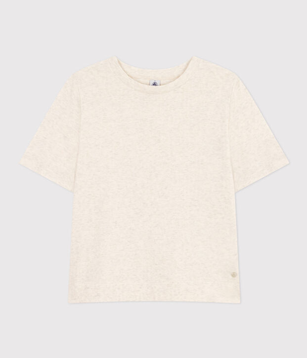 Camiseta la Boxy de algod&oacute;n de mujer MONTELIMAR CHINE