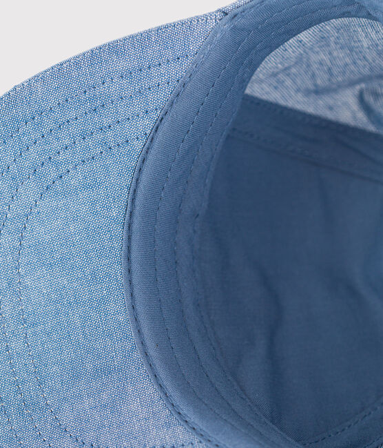 Gorra de tejido vaquero celeste para bebé azul DENIM CLAIR