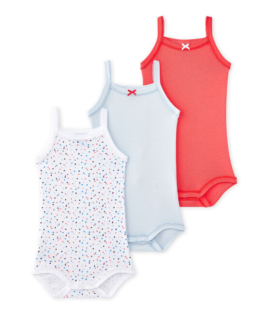 de 3 bodies de tirante fino para bebé niña SPECIAL LOT 00 | Petit Bateau