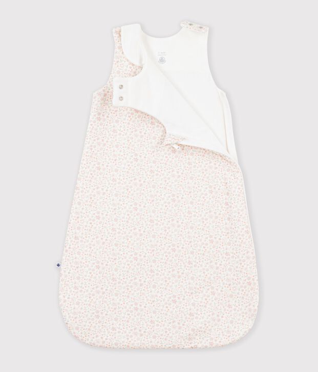 Saco para beb&eacute; de algod&oacute;n con estampado de flores TOG 1,5 blanco/multicolor