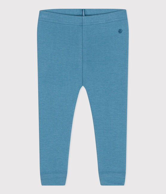 Leggings de algodón para bebé azul POLOCHON
