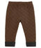 Pantalón de tela túbica de pata de gallo para bebé niño negro CITY/marron COCOA