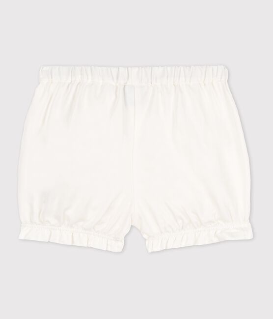 Braguitas bloomer de satén sedoso de bebé niña blanco MARSHMALLOW/blanco MULTICO