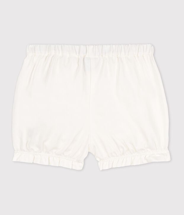 Braguitas bloomer de sat&eacute;n sedoso de beb&eacute; ni&ntilde;a blanco/multicolor