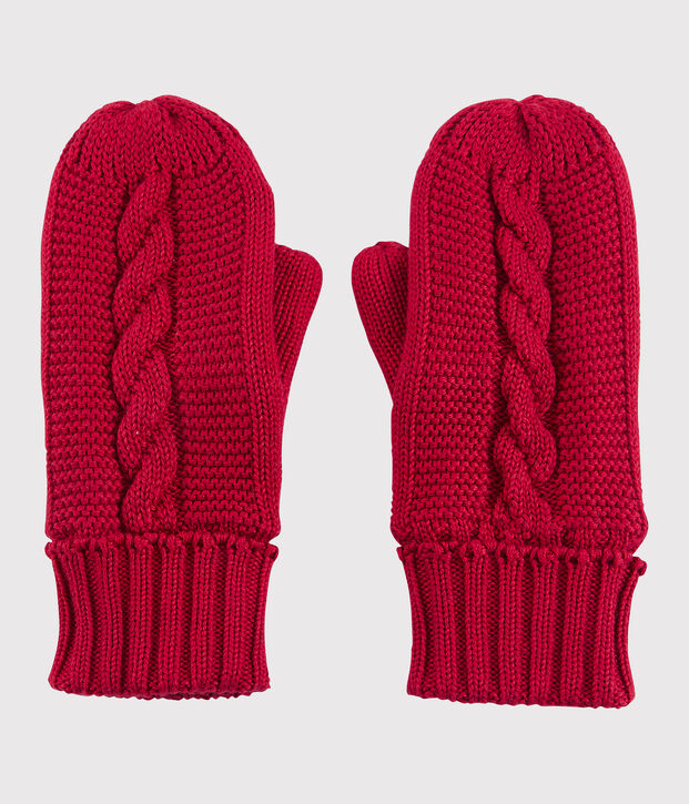 Manoplas de ni&ntilde;a/ni&ntilde;o rojo
