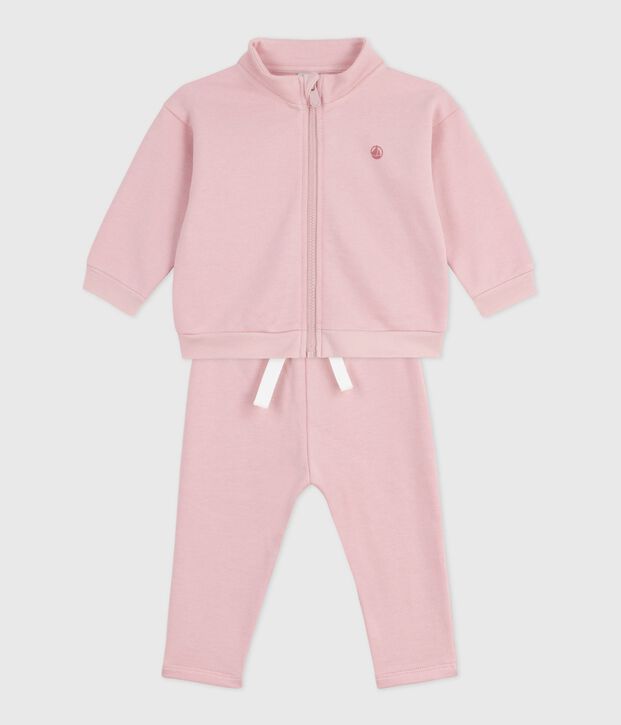 Conjunto de sudadera y pantal&oacute;n de algod&oacute;n liso para beb&eacute; JOLI