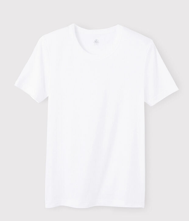 Camiseta de manga corta para hombre blanco