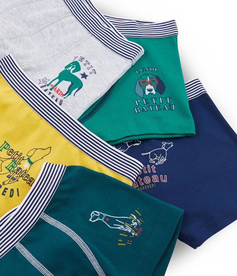 Lote de 5 b&oacute;xers para ni&ntilde;o multicolor