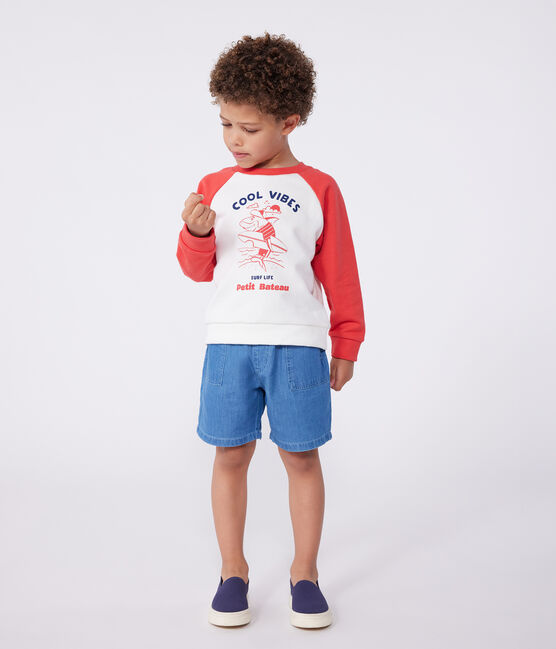 Sudadera infantil de algodón con estampado rojo MARSHMALLOW/ SPI