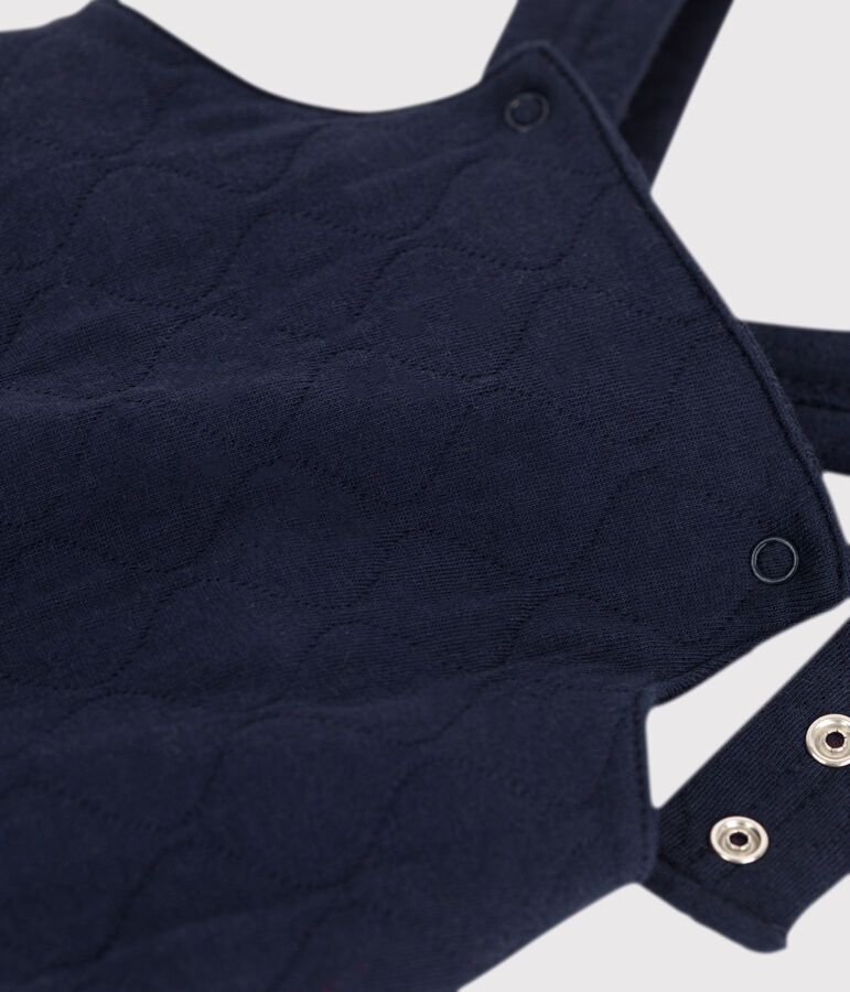 Peto acolchado de beb&eacute; de algod&oacute;n azul SMOKING