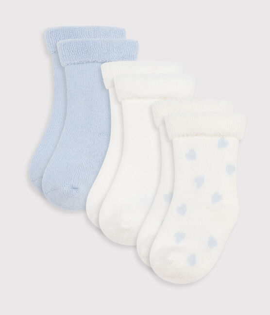 Juego de calcetines de algodón liso para recién nacido variante 1