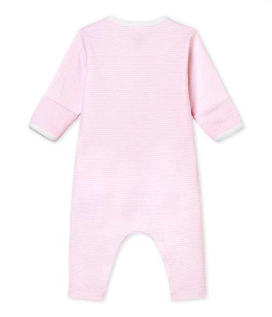 El Bodi pijama bebé mixto rosa VIENNE/blanco ECUME