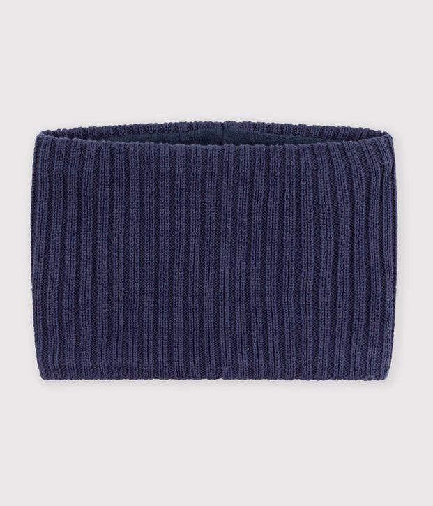 Braga de cuello infantil de punto tricotado liso con forro polar SMOKING