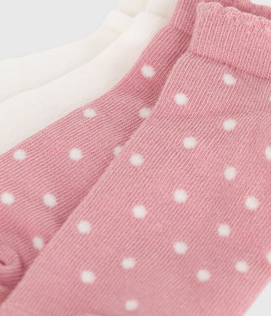 2 pares de calcetines de algodón con lunares para niña variante 2