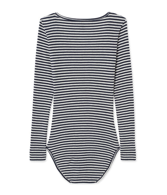 Body de rayas Colette para mujer azul SMOKING/gris BELUGA