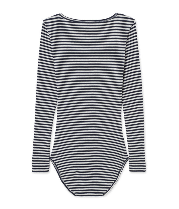 Body de rayas Colette para mujer azul/gris