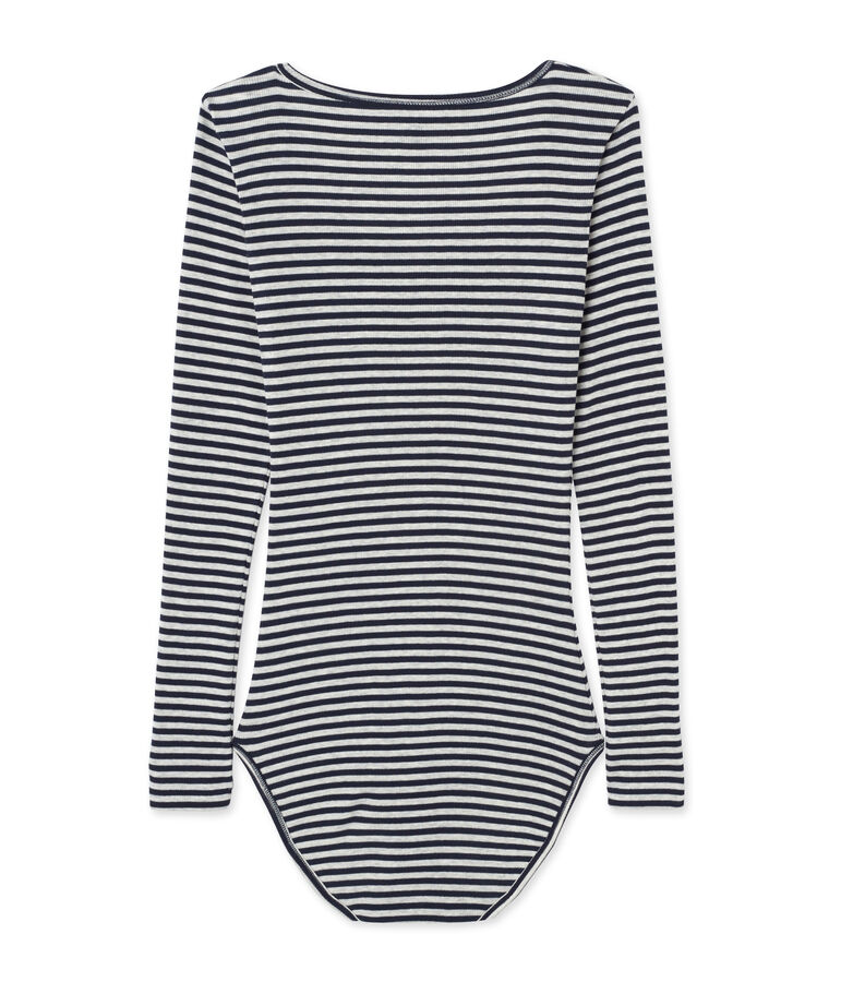 Body de rayas Colette para mujer azul/gris