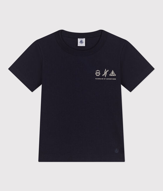 Camiseta de jersey ligero para niño azul SMOKING