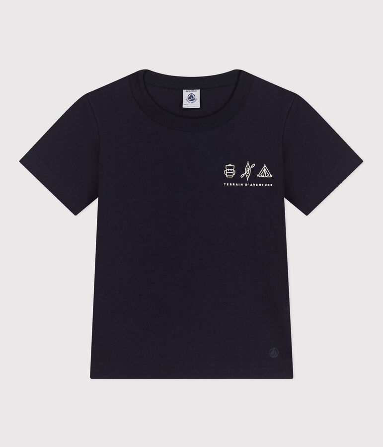 Camiseta de jersey ligero para ni&ntilde;o azul