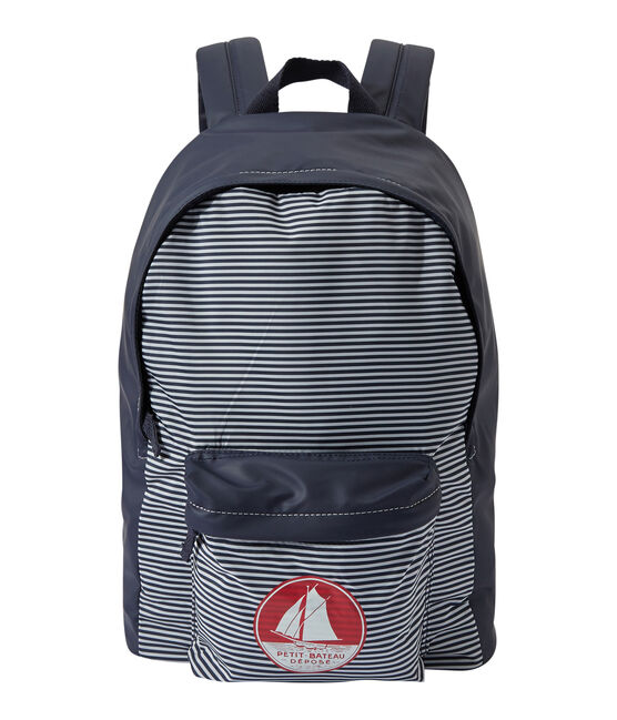 Mochila impermeable para niño azul SMOKING/blanco MARSHMALLOW