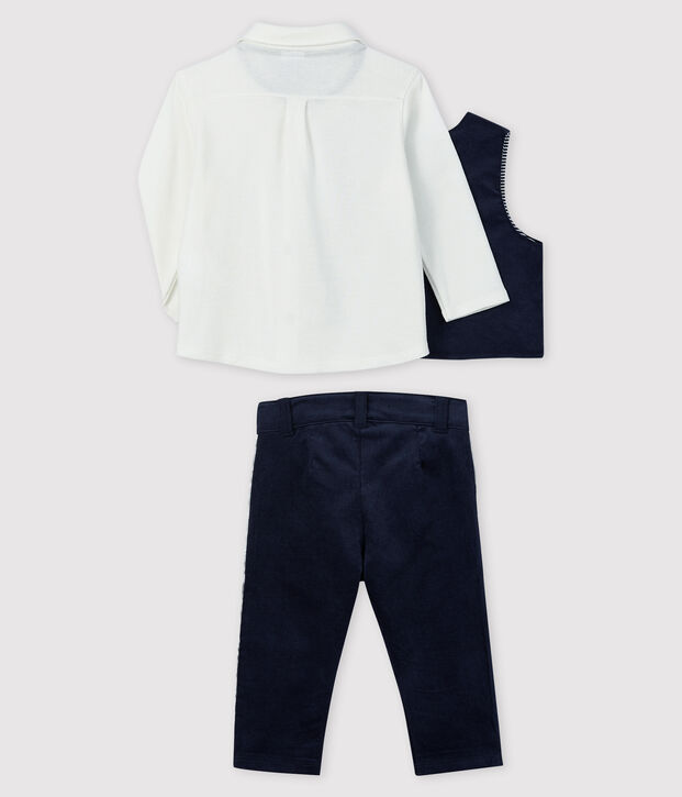 Conjunto de tres piezas para beb&eacute; ni&ntilde;o multicolor