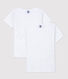 Lote de 2 camisetas de manga corta blancas de niño