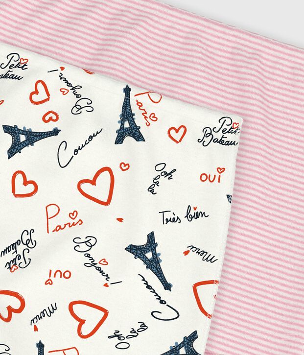 Juego de culottes infantiles largos de algod&oacute;n con estampado de Par&iacute;s multicolor