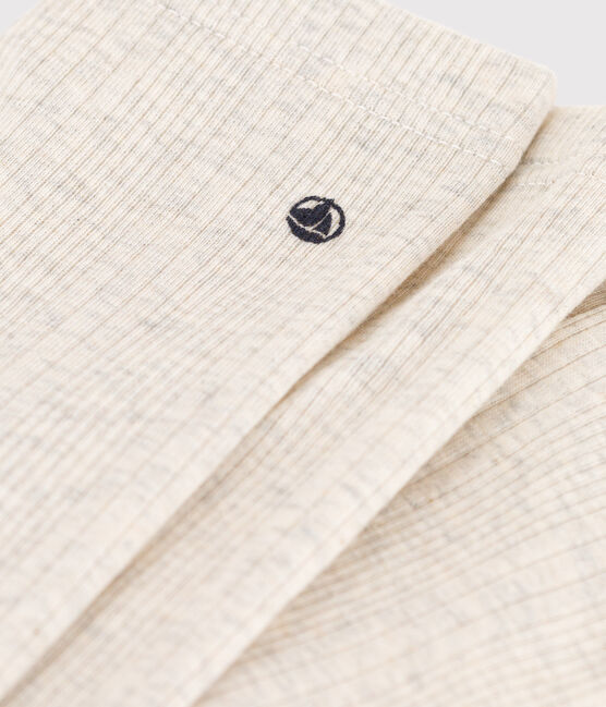 Leggings de algodón para bebé beige MONTELIMAR CHINE