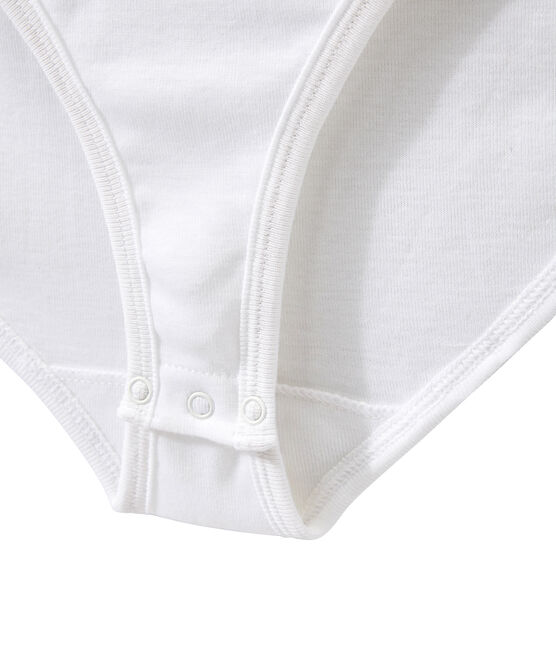 Body icónico de algodón para mujer blanco ECUME