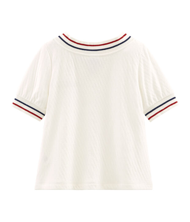Blusa infantil para ni&ntilde;a blanco