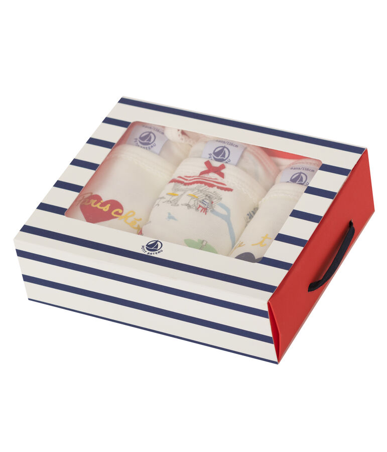 Tr&iacute;o de camisas de tirantes para ni&ntilde;a multicolor