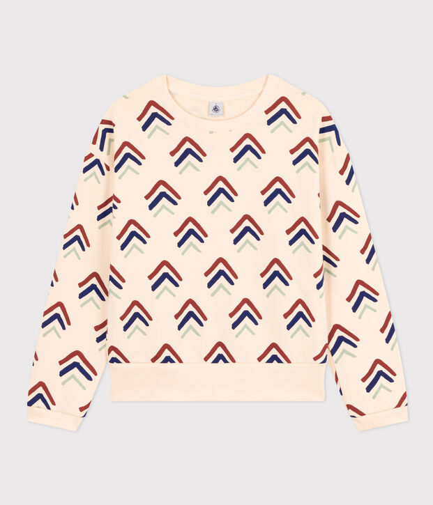 Sudadera de felpa para mujer crudo/multicolor