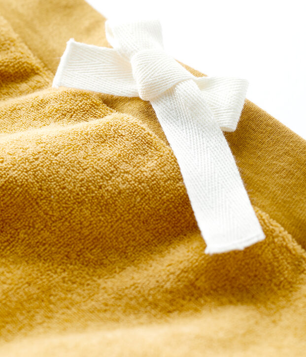 Shorts de rizo de beb&eacute; amarillo