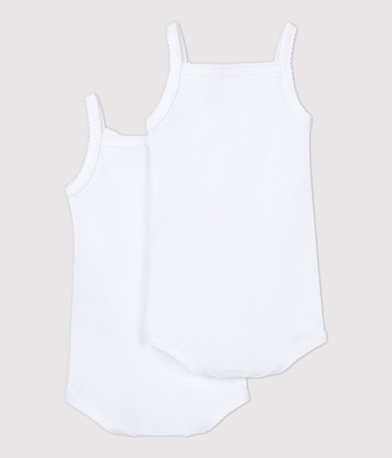 Lote de 2 bodys de tirantes de beb&eacute; ni&ntilde;a variante 1