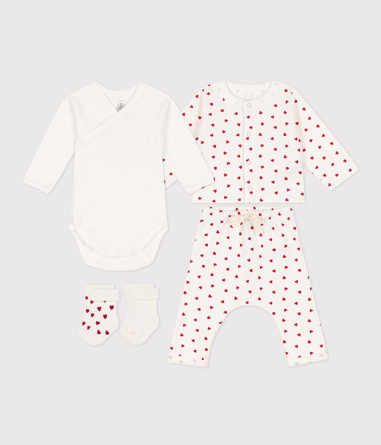 Estuche de regalo de coraz&oacute;n para reci&eacute;n nacido multicolor