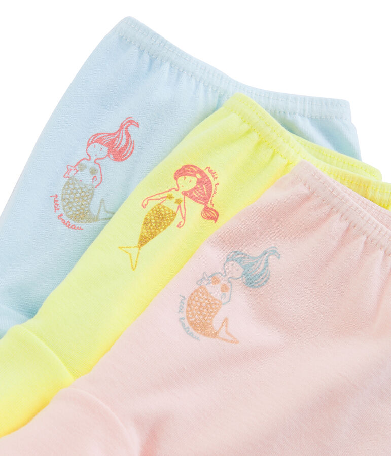 Tres culottes para ni&ntilde;a multicolor