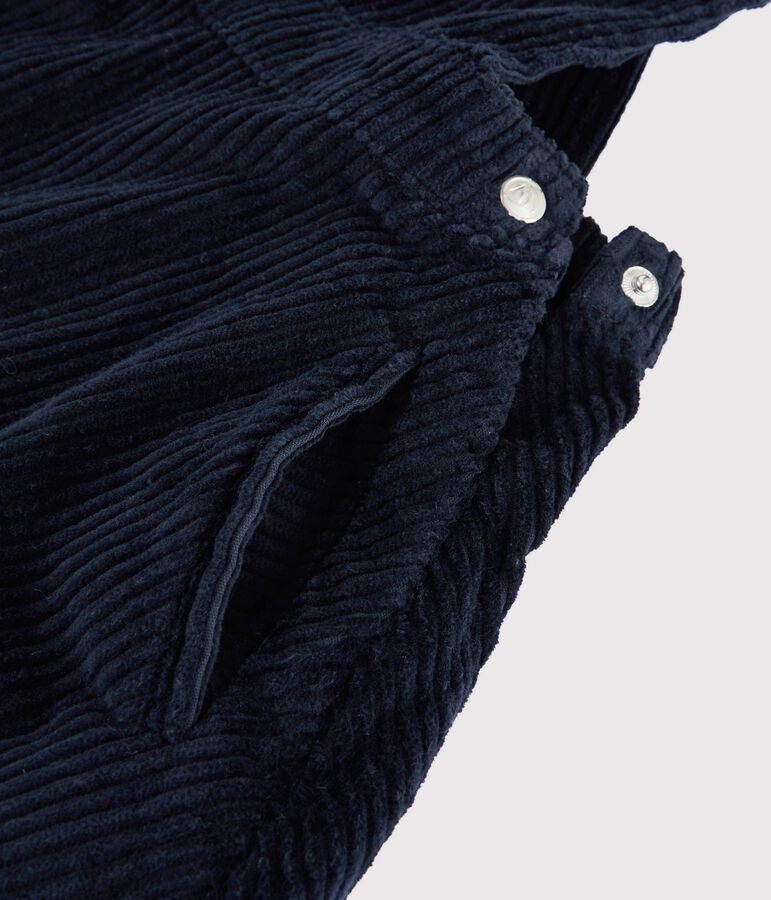 Vestido peto para ni&ntilde;a azul