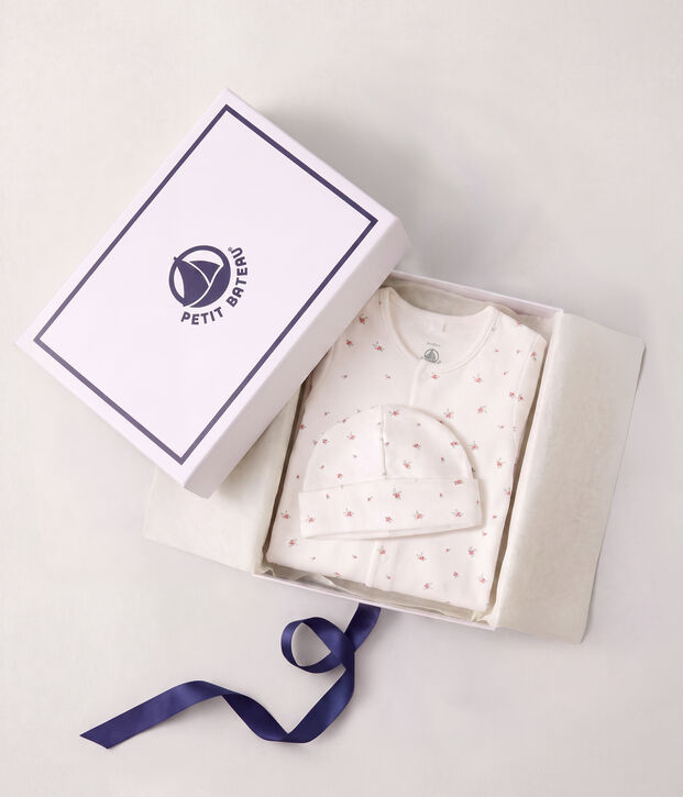 Estuche de regalo de algod&oacute;n estampado para reci&eacute;n nacido multicolor