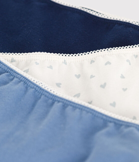 Juego de 3 culottes infantiles de algodón y elastano variante 1
