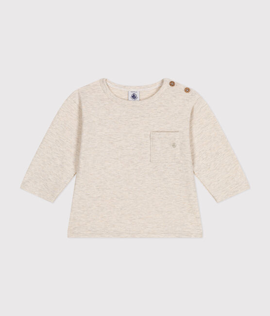 Camiseta de manga larga de punto fino para bebé beige MONTELIMAR CHINE