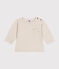 Camiseta de manga larga de punto fino para bebé beige MONTELIMAR CHINE
