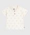 Polo de algodón de manga corta con estampado de barcos vintage para bebé rojo MILK/ POMPEI