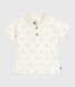 Polo de algodón de manga corta con estampado de barcos vintage para bebé