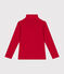 Camiseta de cuello alto de algodón para niño/a rojo CORRIDA