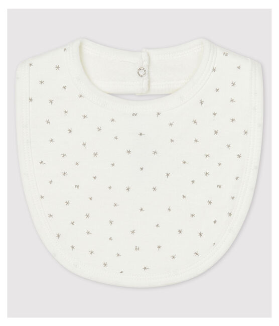 Babero de nacimiento de bebé con estrellas blanco MARSHMALLOW/gris GRIS