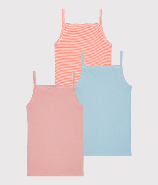 Juego de 3 camisas de tirantes con tema de París de niña de algodón variante 1